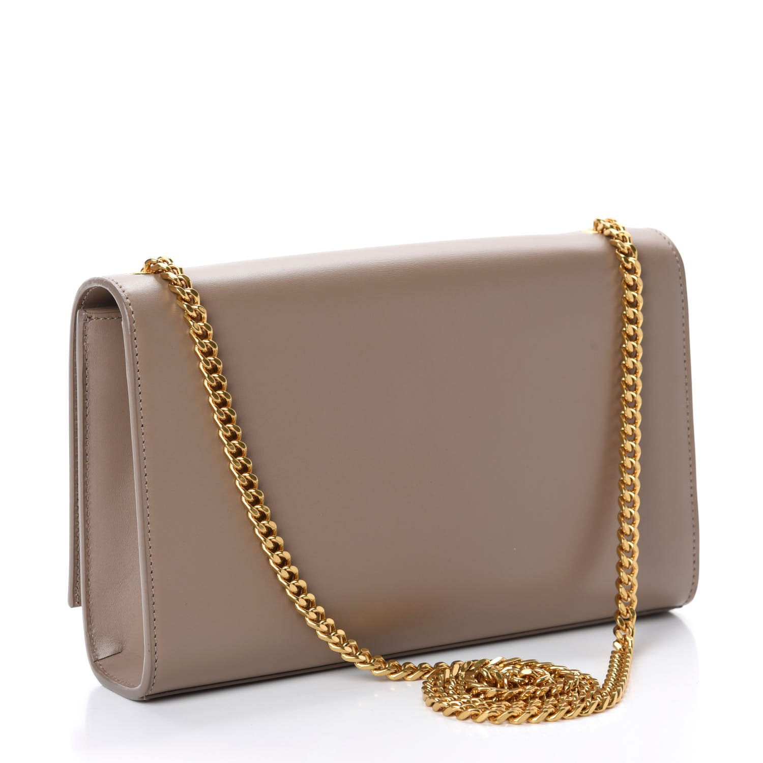 Saint Laurent Smooth Calfskin Medium Classic Monogram Kate Tassel Satchel Dark Beige 3 of 11