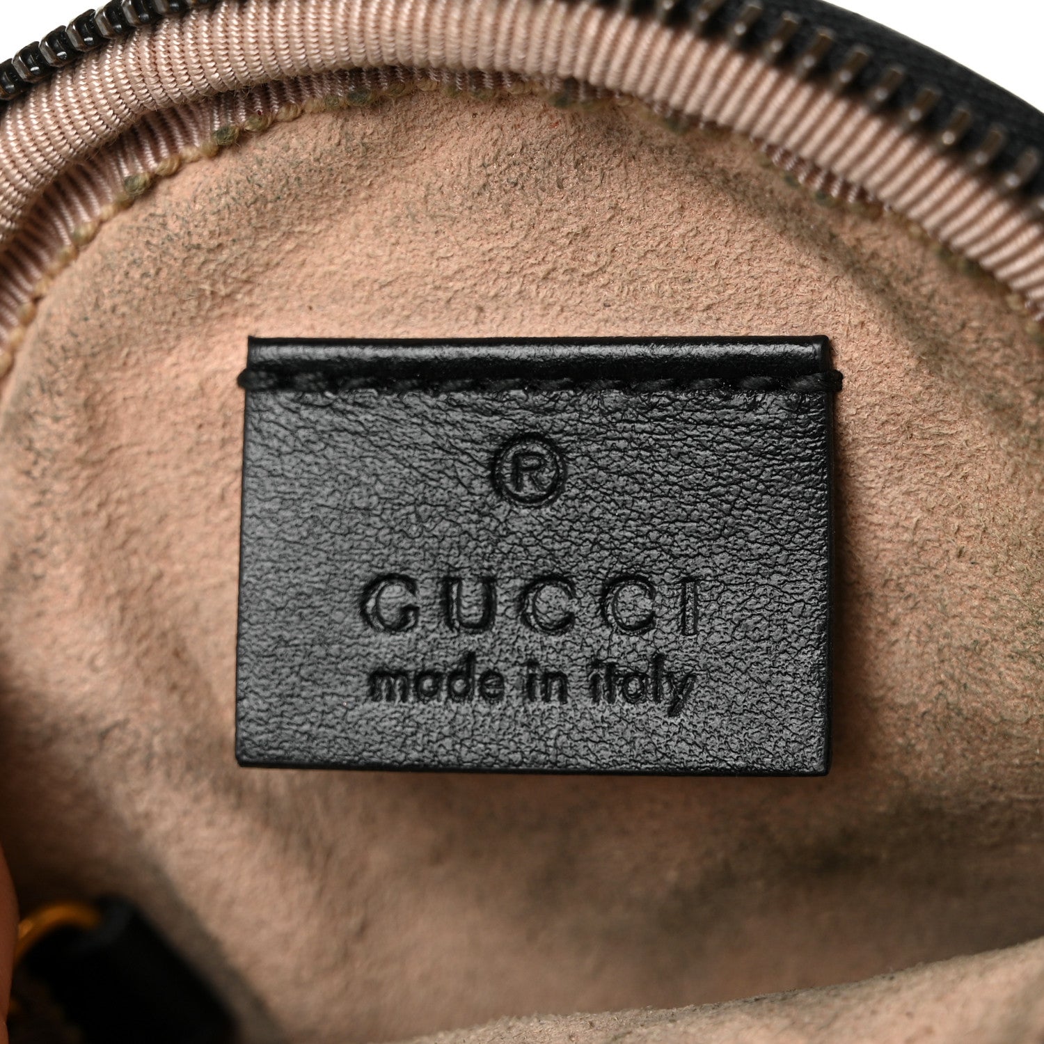 Gucci Calfskin Matelasse GG Marmont Round Coin Purse Black 6 of 8