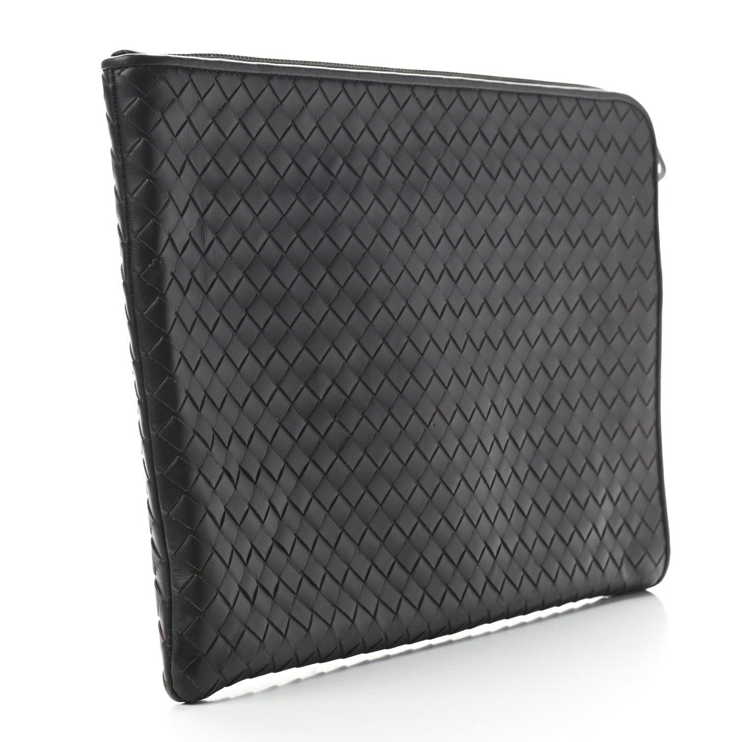 Bottega Veneta Nappa Intrecciato Flat Zip Pouch Black 3 of 7