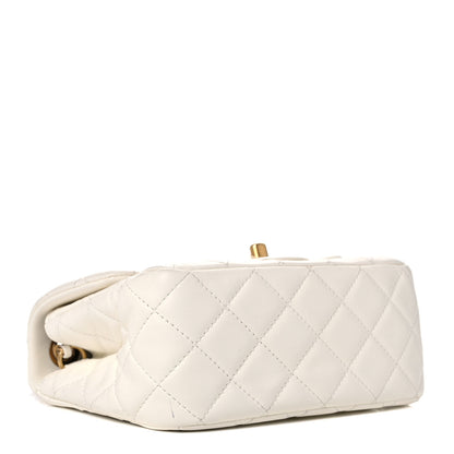 Chanel Lambskin Quilted Mini Pearl Crush Flap White 4 of 11
