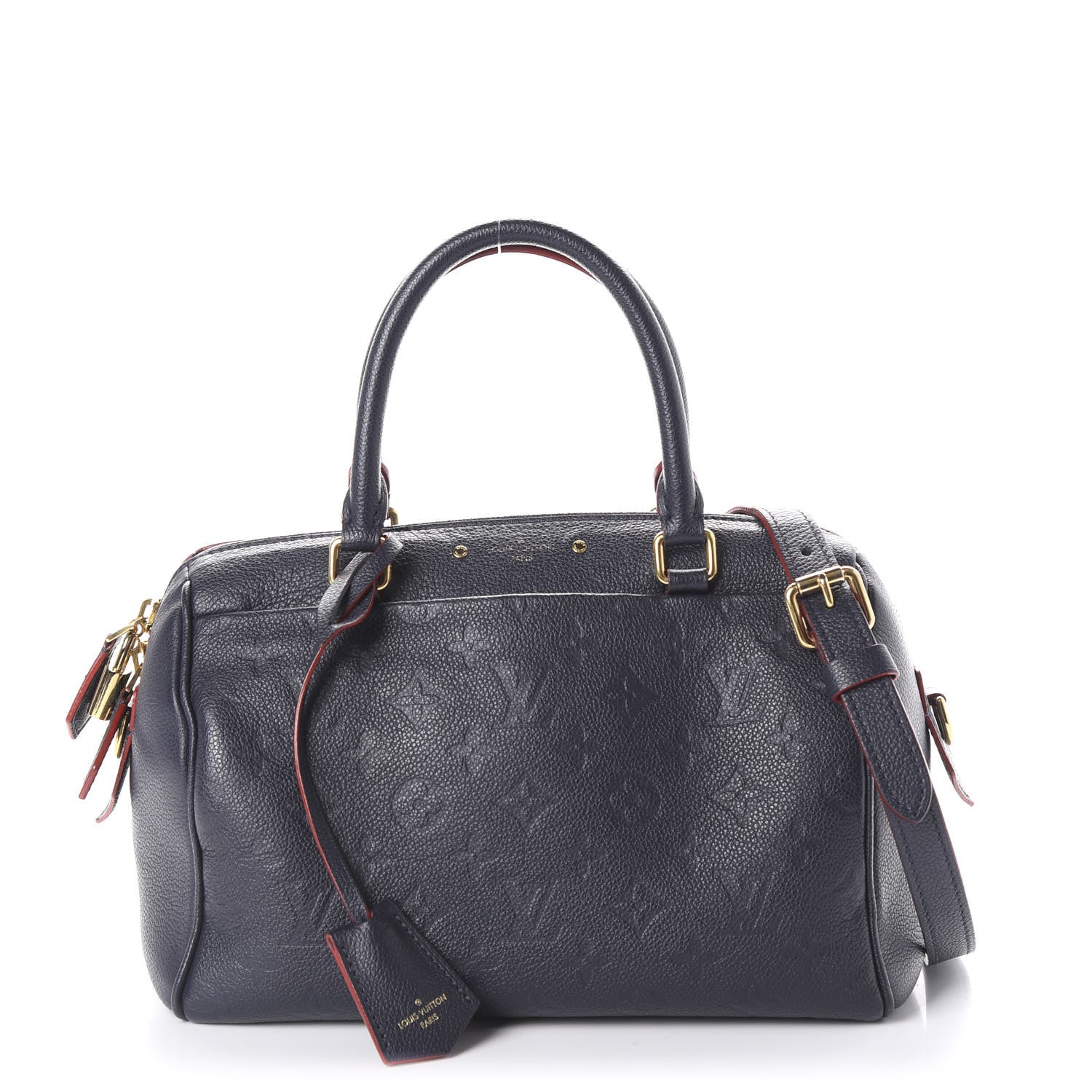 Louis Vuitton Empreinte Speedy Bandouliere 25 NM Marine Rouge 1 of 12