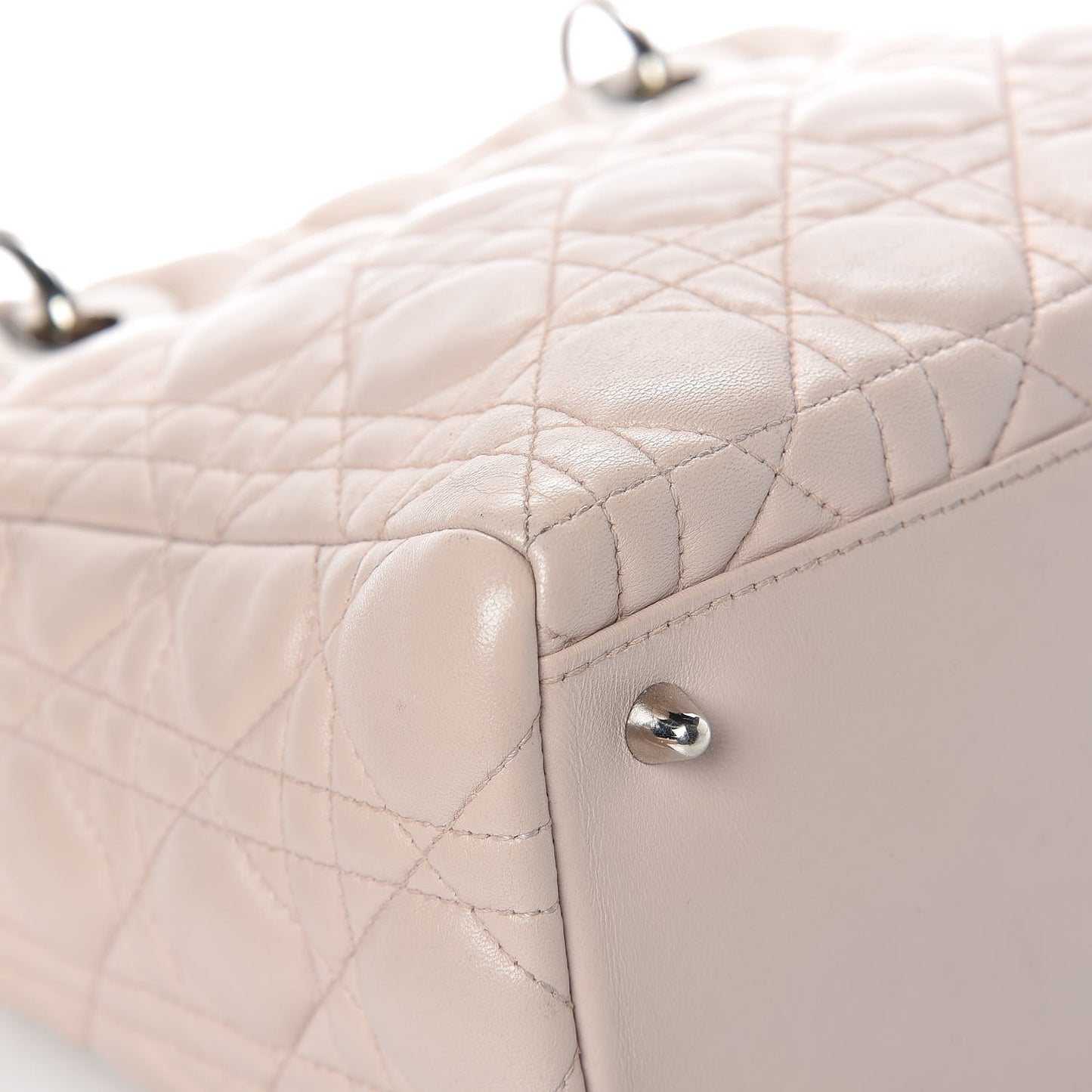 Lambskin Cannage Medium Lady Dior Light Pink