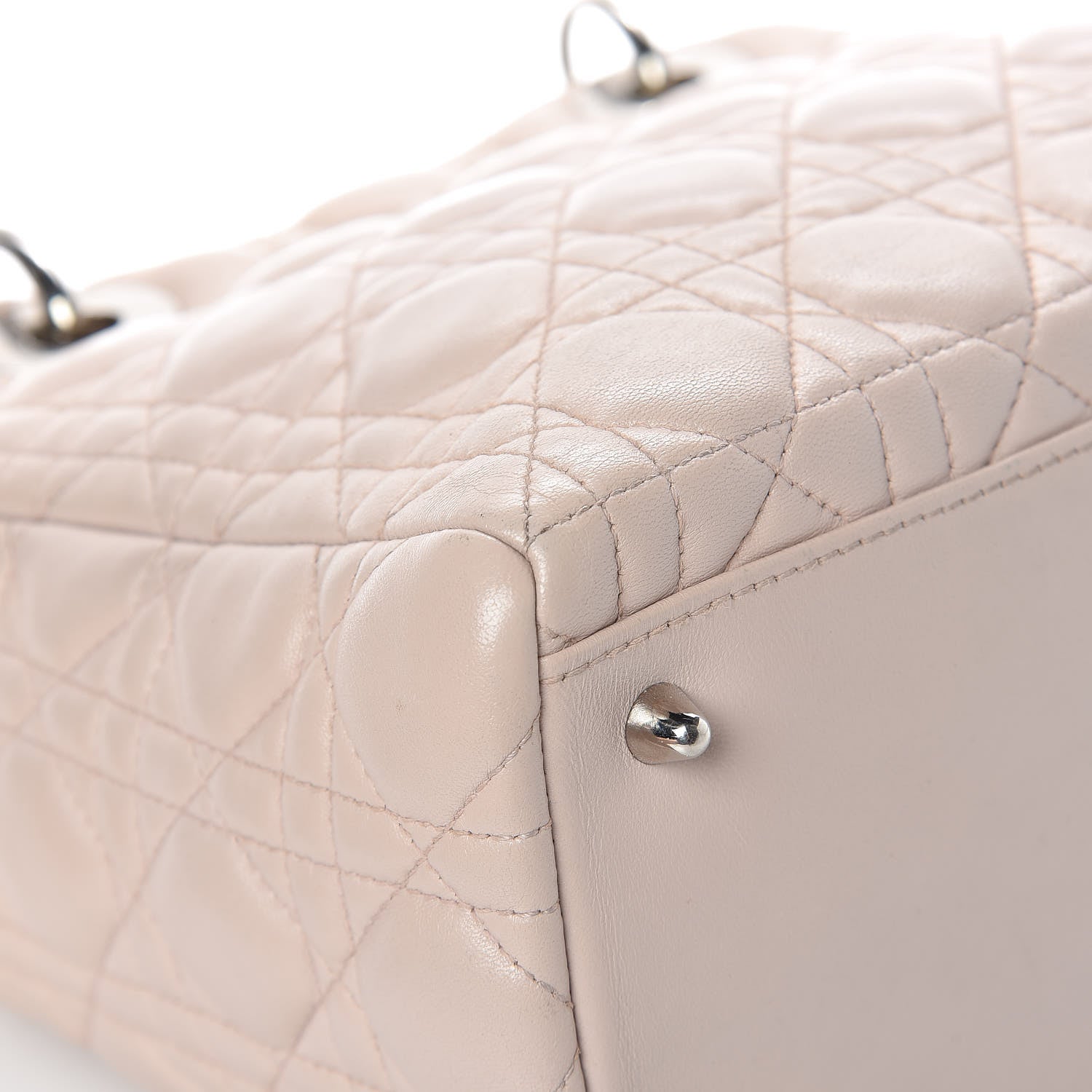 Christian Dior Lambskin Cannage Medium Lady Dior Light Pink 15 of 32