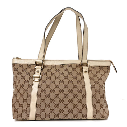 Gucci Monogram Medium Abbey Tote Off White 1 of 9