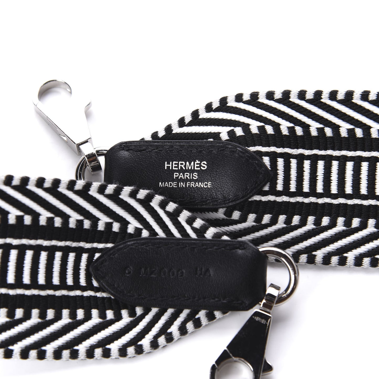 Toile Swift 50mm Sangle Cavale Shoulder Strap Black Ecru