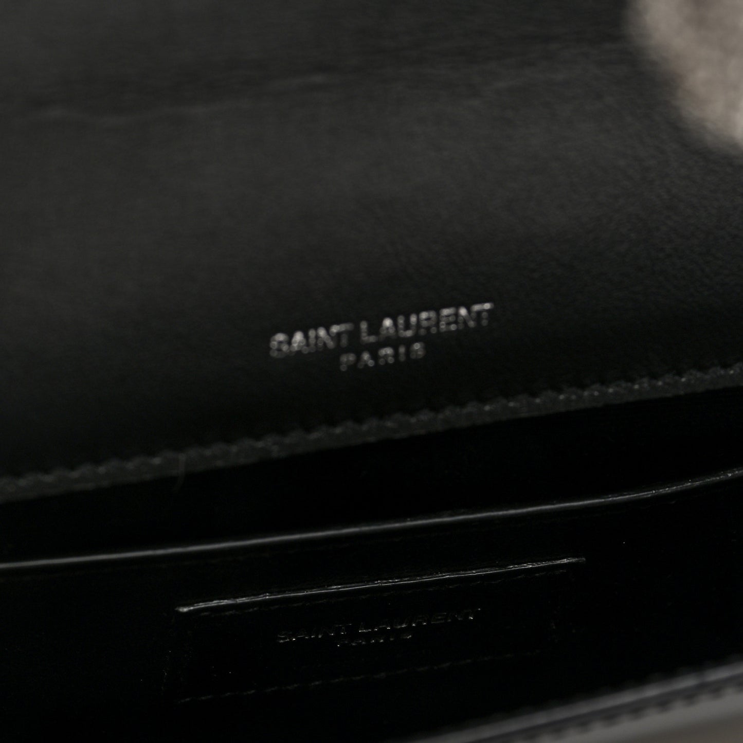 Patent Cassandre Tassel Clutch Black