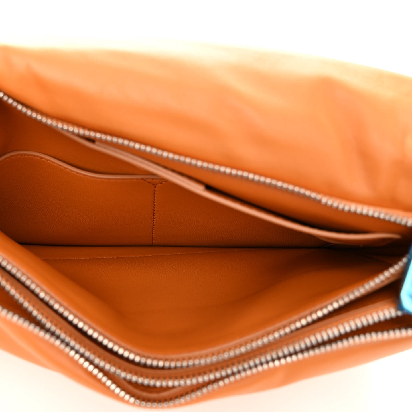 Calfskin Small Viva Bow Shoulder Bag Orange