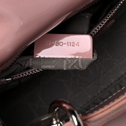 Christian Dior Patent Cannage Mini Lady Dior Pale Pink 5 of 9