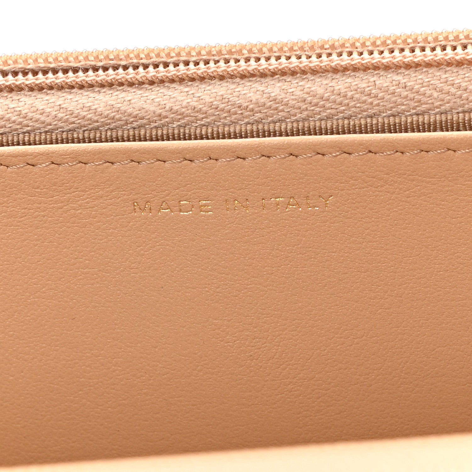 Chanel Caviar Quilted Wallet On Chain WOC Beige 7 of 11