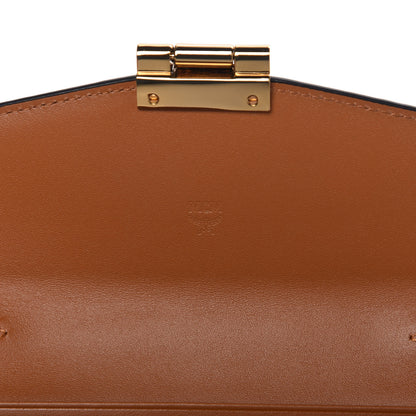 MCM Visetos Large Patricia Wallet On Chain Cognac 8 of 9