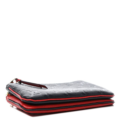 Louis Vuitton Empreinte Double Zip Pochette Marine Rouge 3 of 4