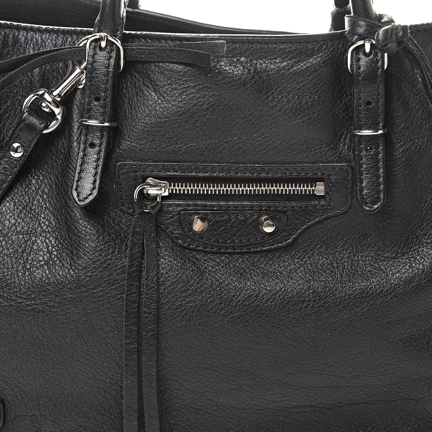 Veau Papier A6 Zip Around Tote Black