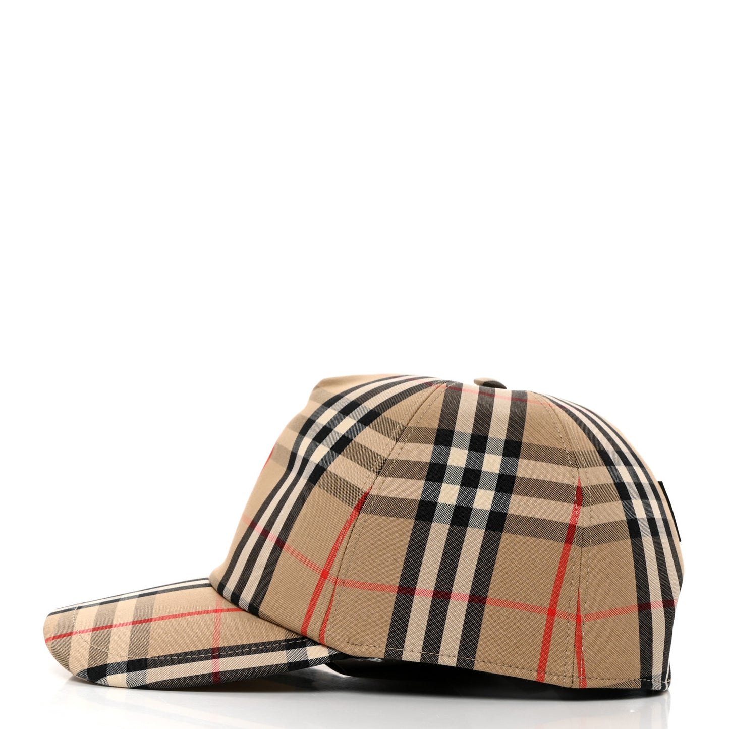 Cotton Vintage Check Baseball Hat L Archive Beige