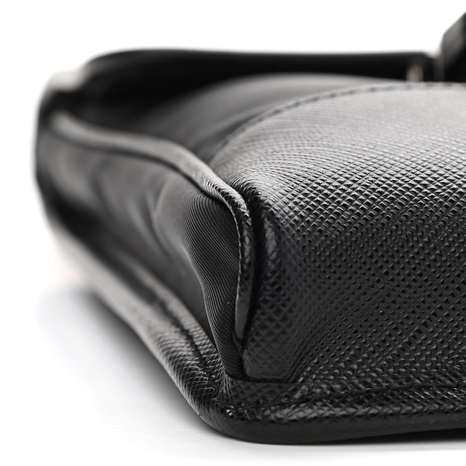 Prada Tessuto Nylon Saffiano Phone Case Crossbody Black 8 of 9