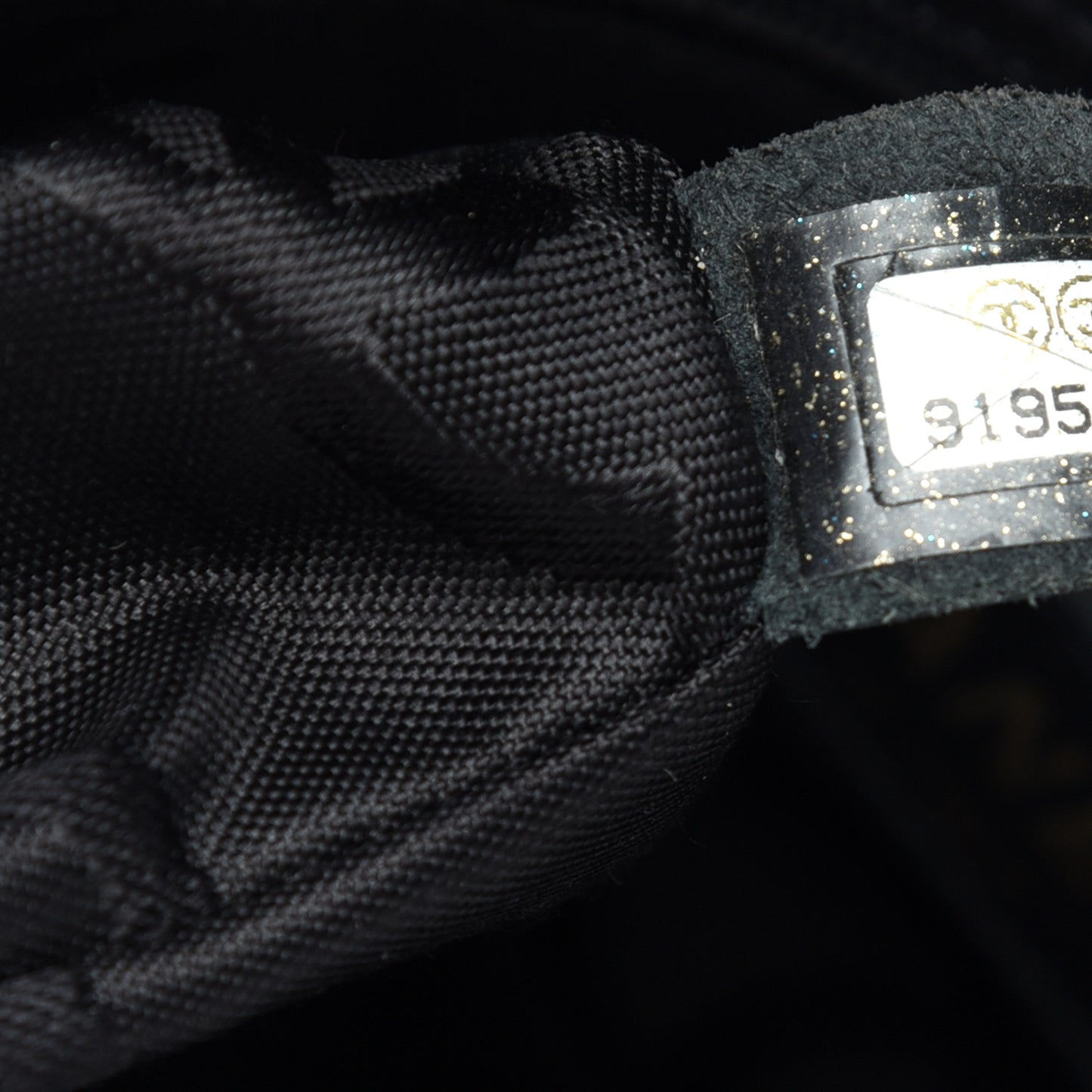 Caviar Stitched CC Shoulder Bag Black