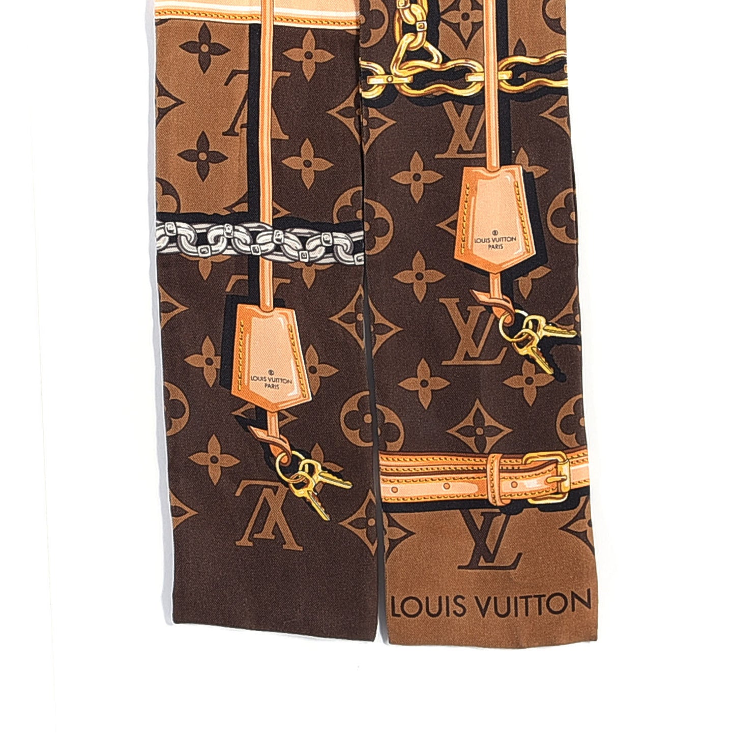 Silk Monogram Confidential Bandeau Brown