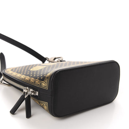 Gucci X SEGA Calfskin GUCCY Stars Mini Dome Shoulder Bag Black Gold 4 of 10