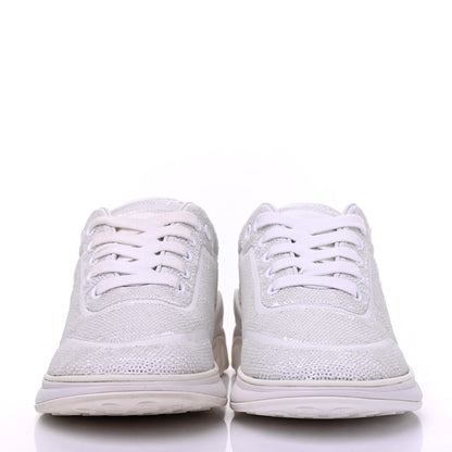 Chanel Sequin CC Sneakers 36 White 2 of 9
