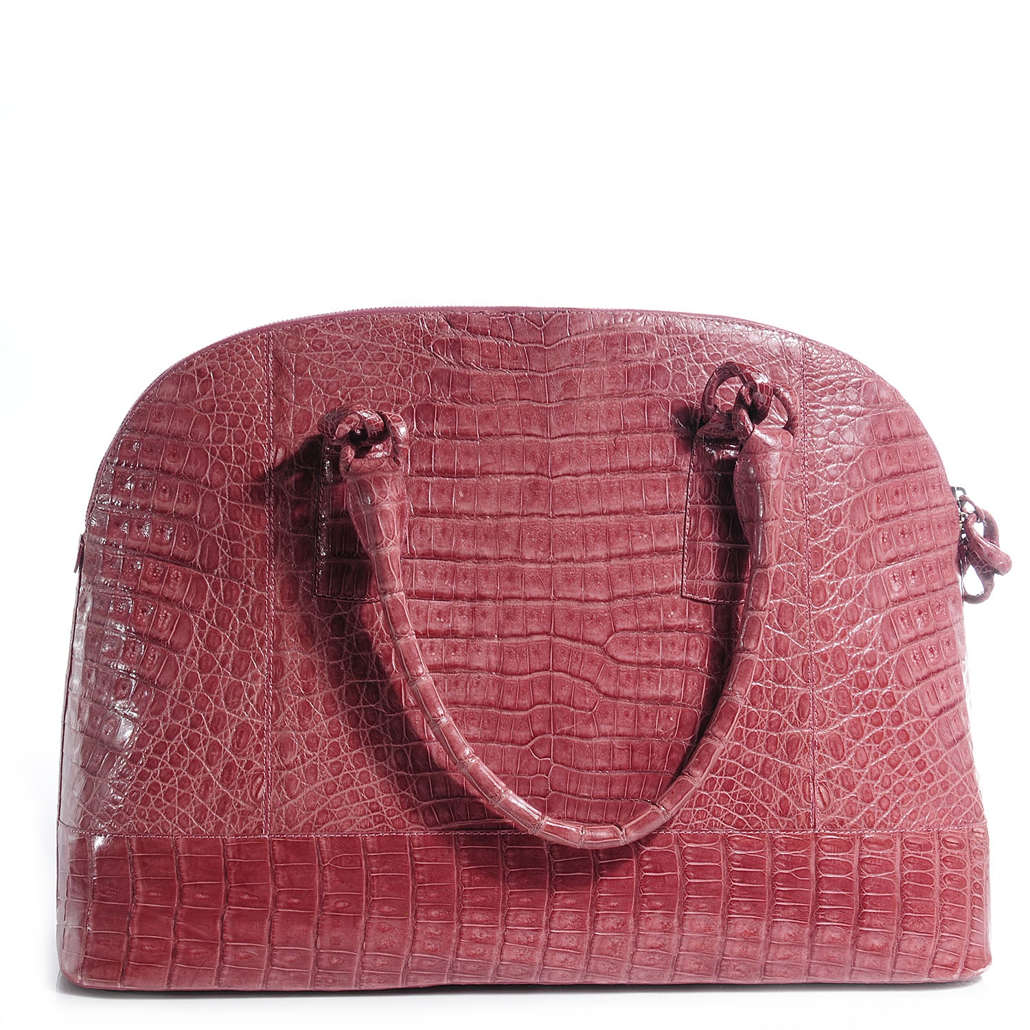 Nancy Gonzalez Crocodile Tote Pink 1 of 7