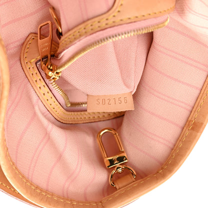 Louis Vuitton Damier Azur Delightful MM Rose Ballerine 8 of 19