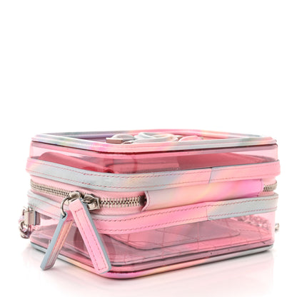 Chanel PVC Patent Calfskin Patent Lambskin Small CC Vanity Case Pink 4 of 13
