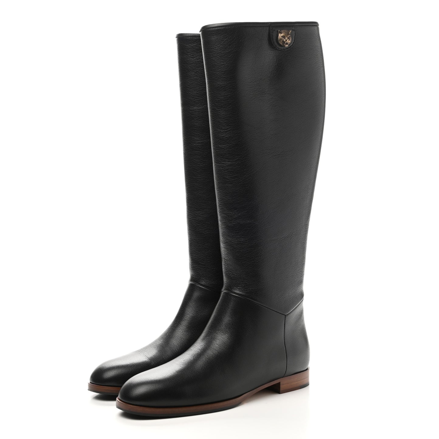 Calfskin Piuma Lux Energy High Boots 35.5 Black