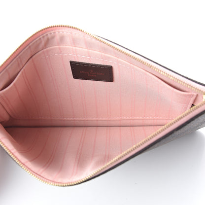 Louis Vuitton Damier Ebene Neverfull MM GM Pochette Rose Ballerine 4 of 5