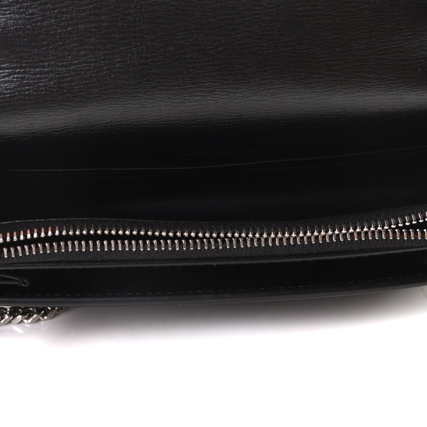 Calfskin Monogram Sunset Chain Wallet Black