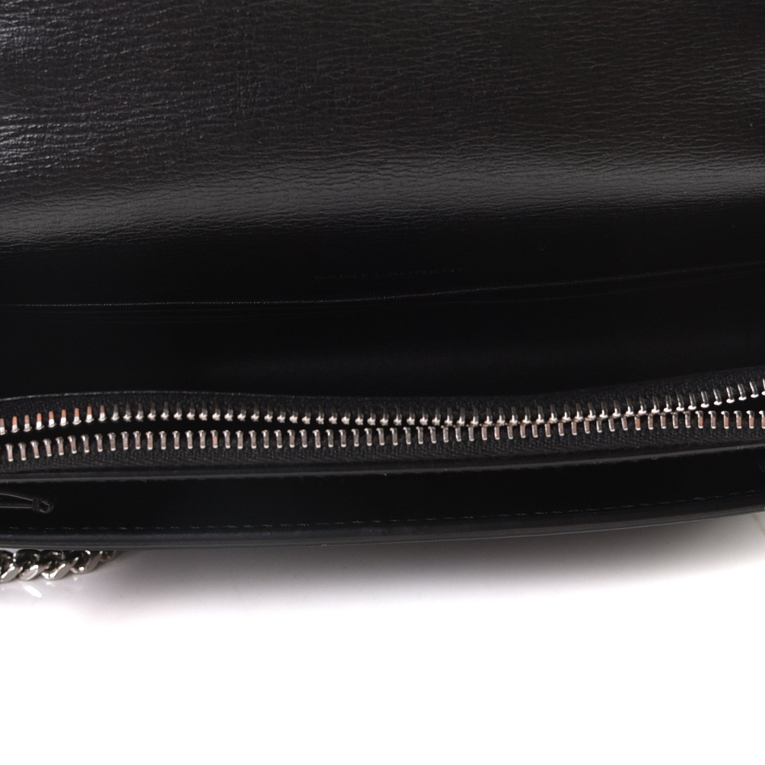 Saint Laurent Calfskin Monogram Sunset Chain Wallet Black 6 of 8