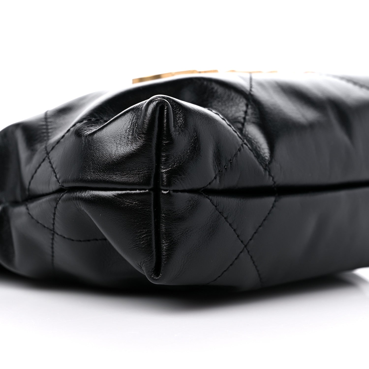 Chanel Shiny Calfskin Quilted Mini Chanel 22 Black 8 of 10