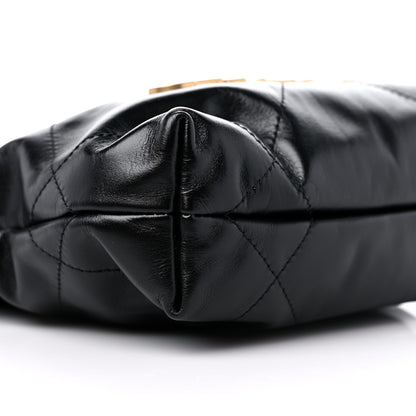 Chanel Shiny Calfskin Quilted Mini Chanel 22 Black 8 of 10