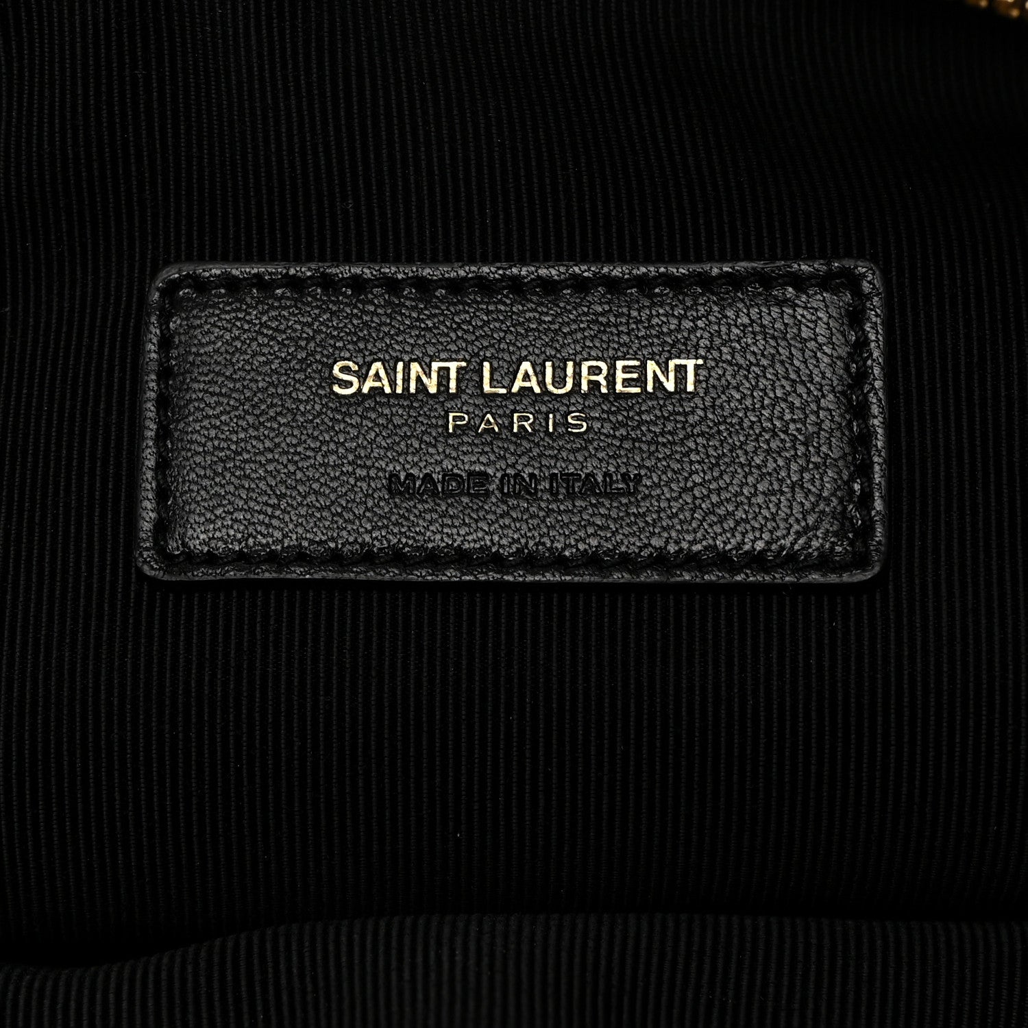 Saint Laurent Calfskin Lipstick Print Monogram Pouch Black 6 of 7