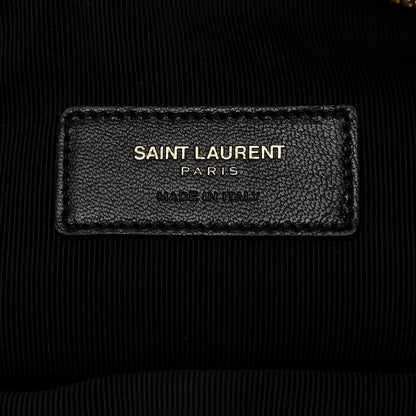 Saint Laurent Calfskin Lipstick Print Monogram Pouch Black 6 of 7
