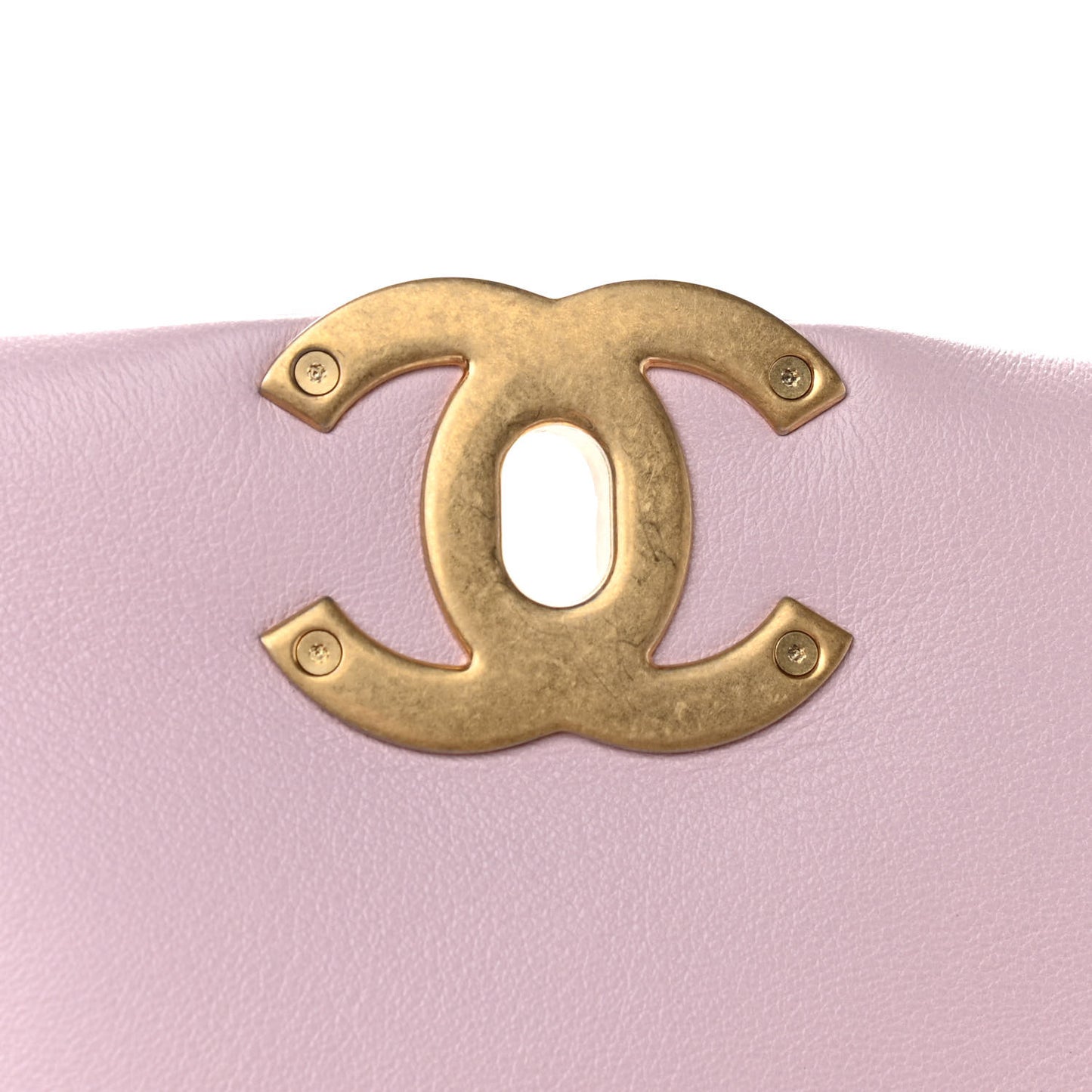 Lambskin Quilted Large Chanel 19 Flap Light Pink