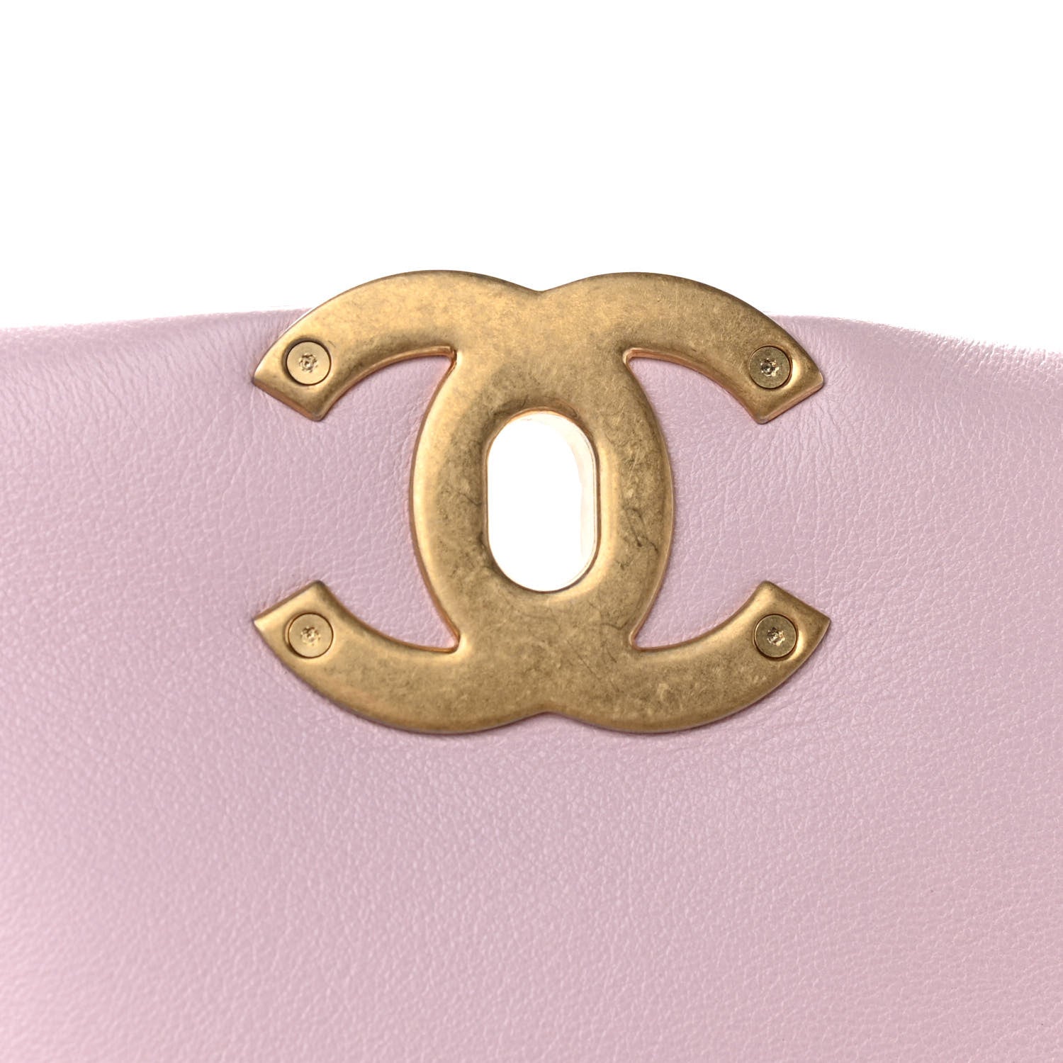 Chanel Lambskin Quilted Large Chanel 19 Flap Light Pink 11 of 12