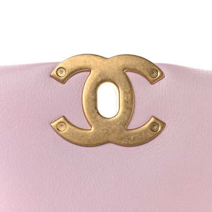 Chanel Lambskin Quilted Large Chanel 19 Flap Light Pink 11 of 12