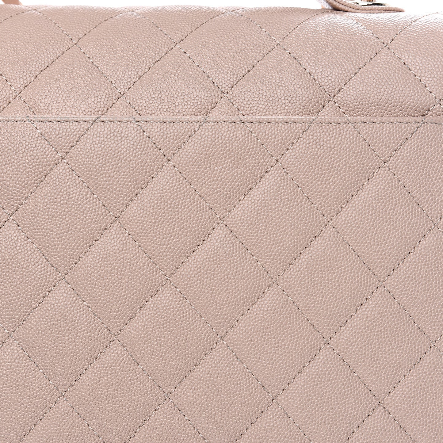 Caviar Quilted Large Business Affinity Flap Beige