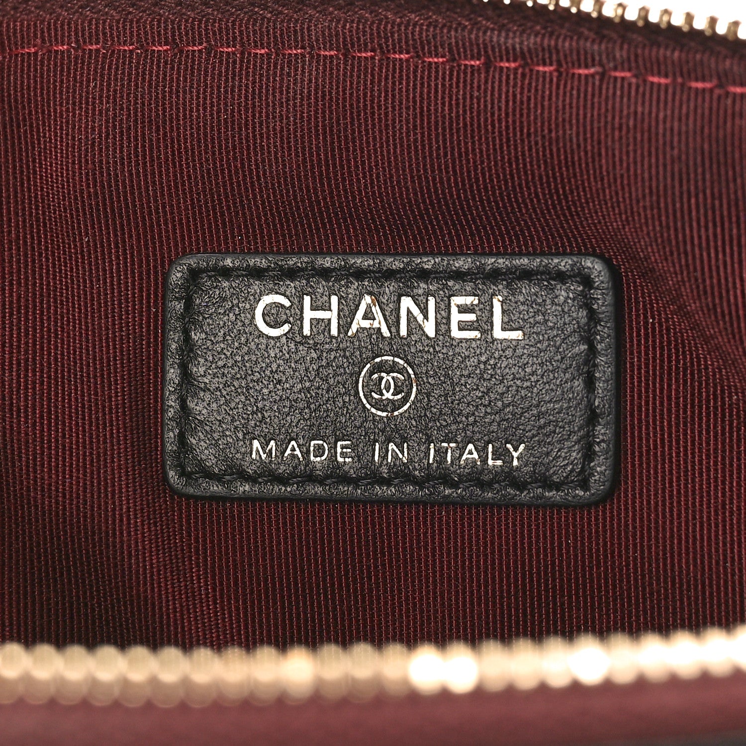 Chanel Lambskin Quilted Medium Flap Cosmetic Case Black 6 of 9