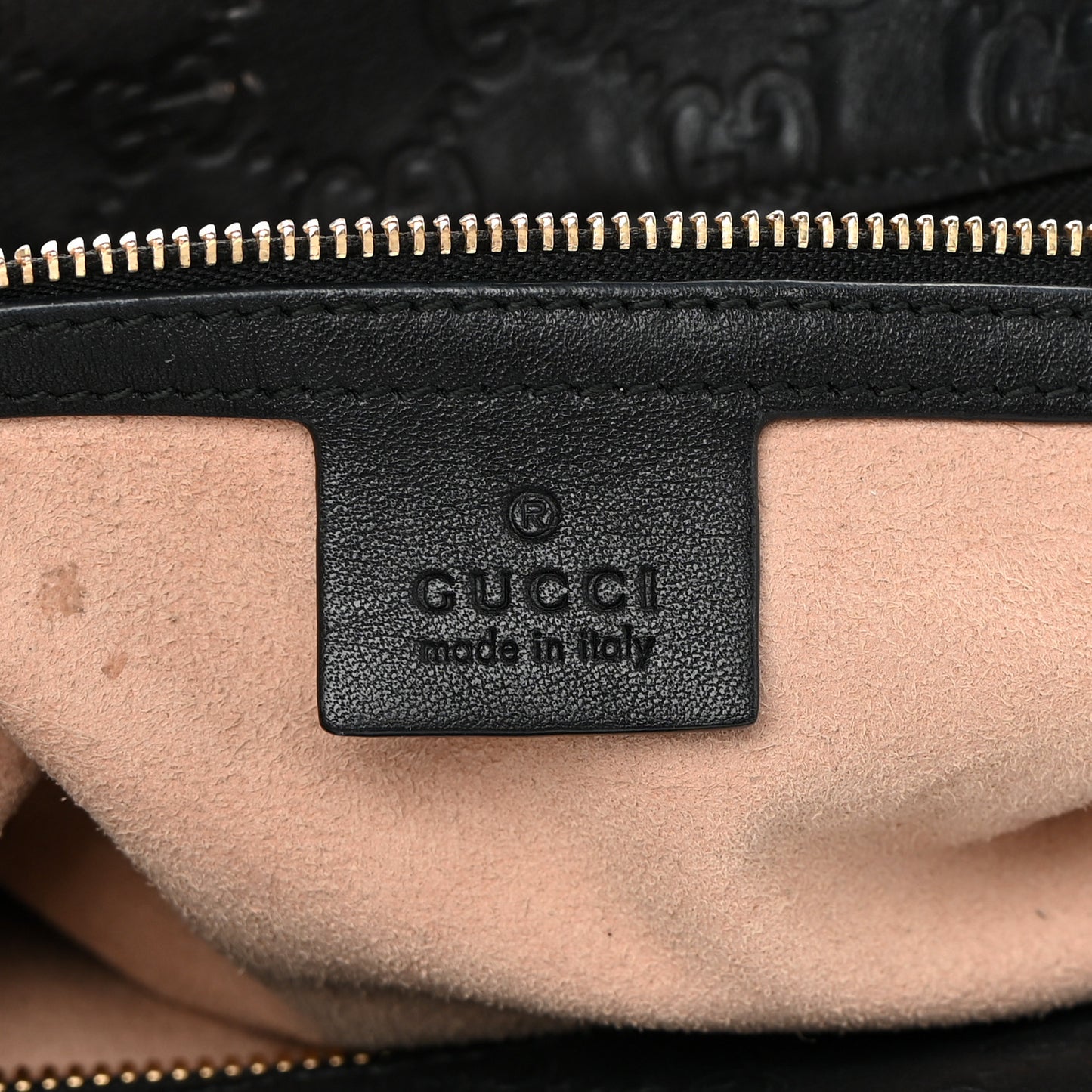 Guccissima Signature Large Linea A Hobo Black