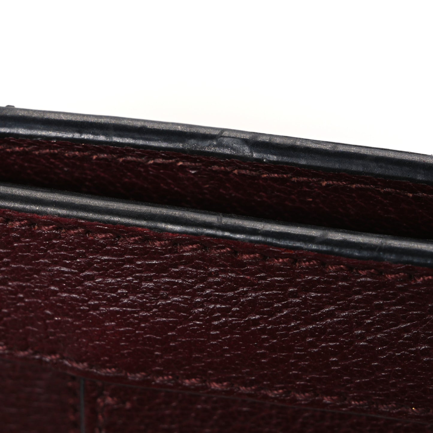 Calfskin GG Web Small Ophidia Chain Shoulder Bag Vintage Bordeaux
