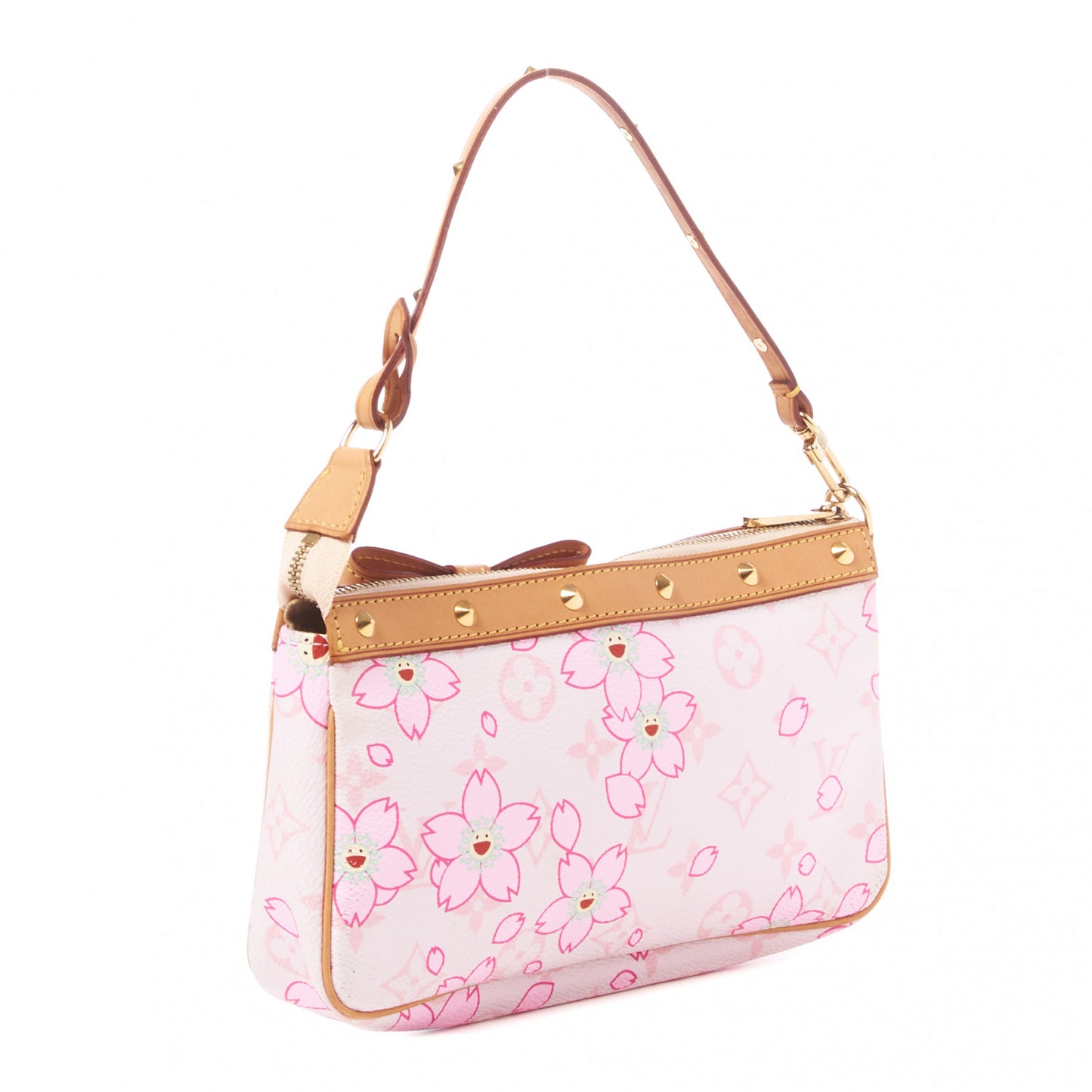 Monogram Cherry Blossom Pochette Accessories Pink