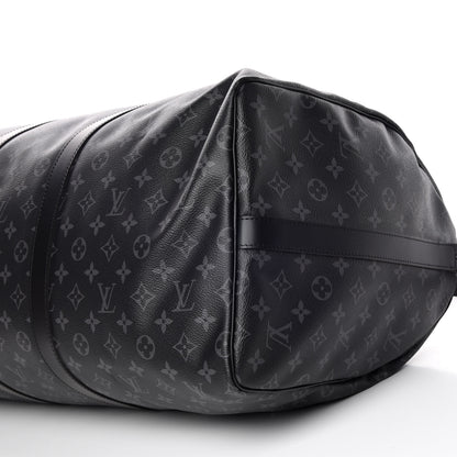 Louis Vuitton Monogram Eclipse Keepall Bandouliere 55 6 of 9