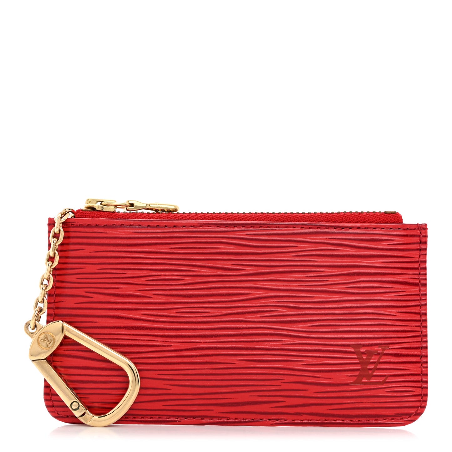 Epi Key Pouch Castillan Red