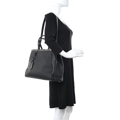 Fendi Vitello Elite Regular 2Jours Tote Black 2 of 10