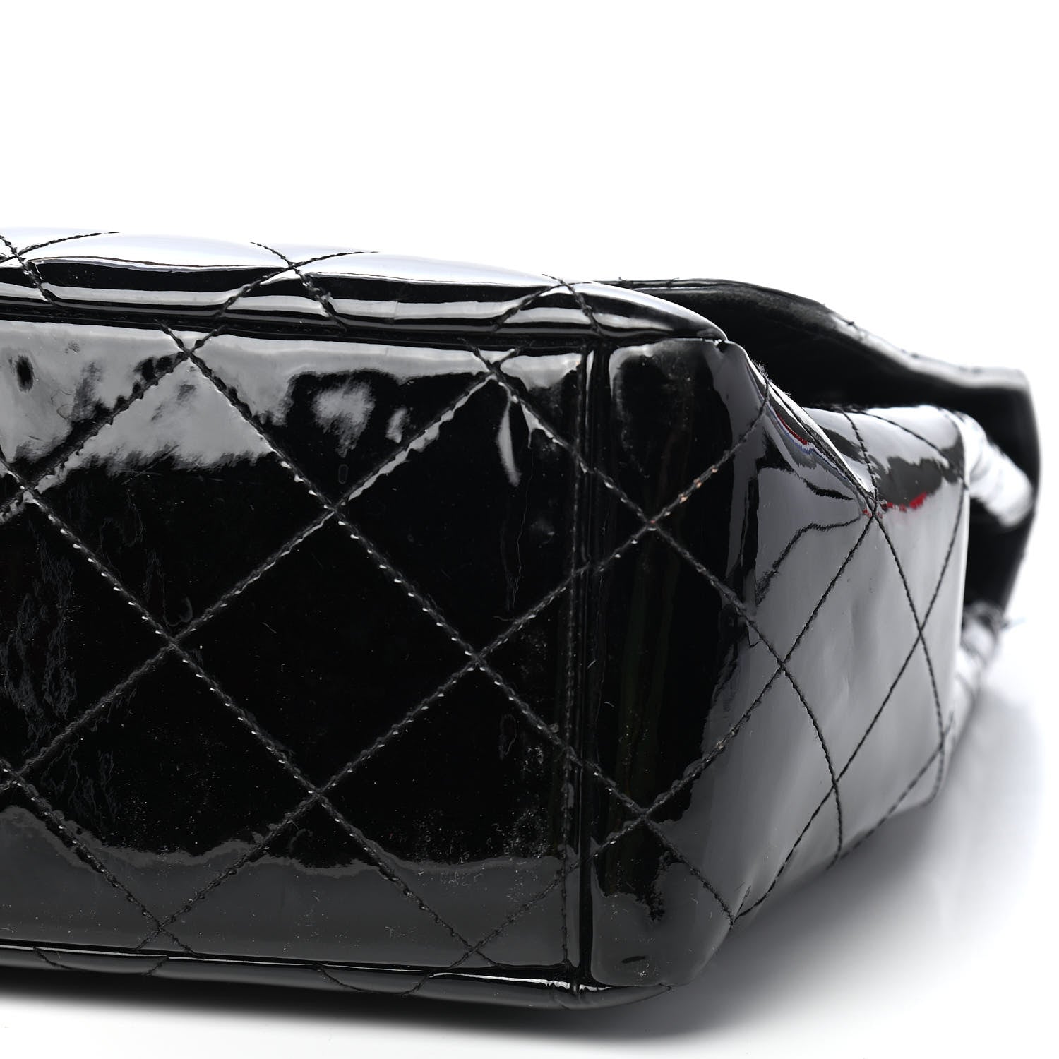 Chanel Patent Quilted Maxi Single Flap Black 7 of 11