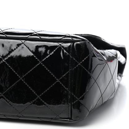 Chanel Patent Quilted Maxi Single Flap Black 7 of 11