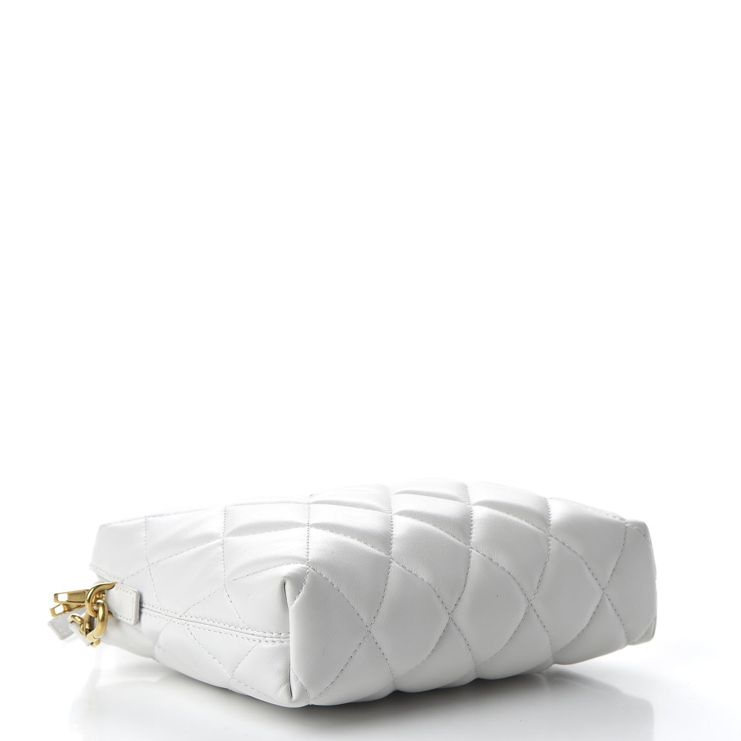 Balenciaga Nappa Calfskin Quilted Touch B Camera Shoulder Bag White 4 of 9