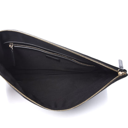 Chanel Lambskin Quilted Large Cosmetic Case Black 5 of 8