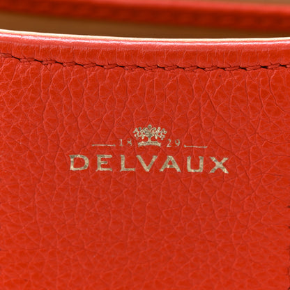 Delvaux Grained Calfskin Mini Brillant Satchel Red 6 of 12