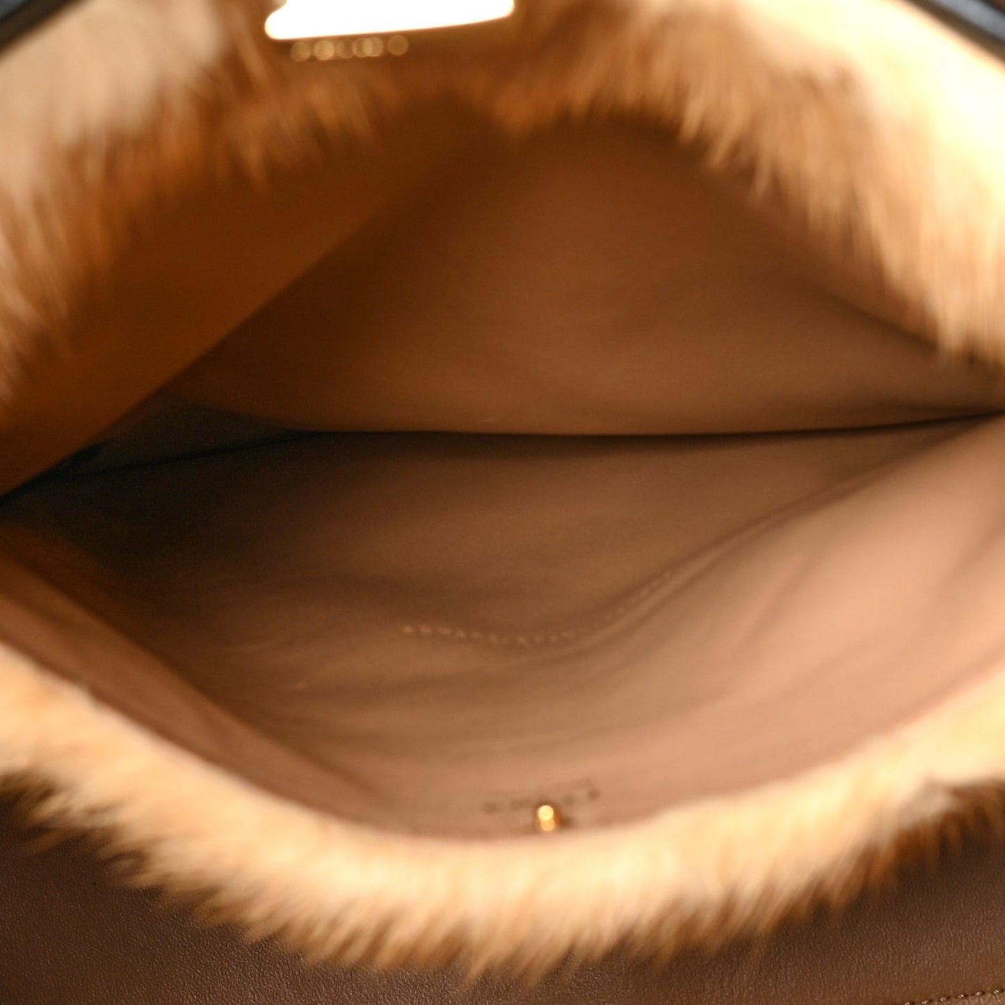 Patent Mink Fur Large Peekaboo X-Lite Black